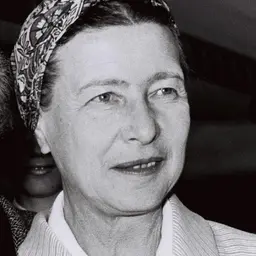 Photo de Simone de Beauvoir · Crédits photo Moshe Milner · Wikimedia Commons