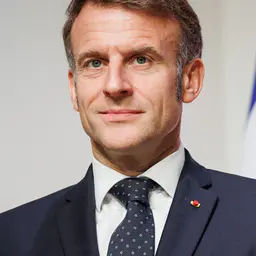 Photo de Emmanuel Macron · Crédits photo Nebojša Tejić · Wikimedia Commons